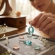 Creoli Carezza earhook zirkonia voor M&L stones