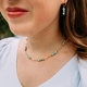 Julie Julsen verguld zilveren ketting Loving Stones jaspis en howliet