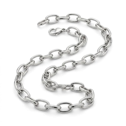 Christina  stalen schakelketting voor bedels