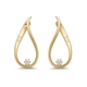 14krt bicolor gouden oorbellen met 0.10ct