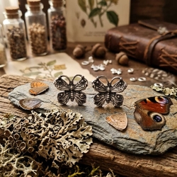 GL Timeless zilveren oorstekers vlinder