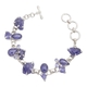 Starborn Creartions zilveren armband met tanzaniet, 18-22cm