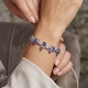 Starborn Creartions zilveren armband met tanzaniet, 18-22cm