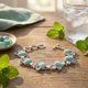 Starborn Creations Zilveren armband met apatiet, amazoniet en witte topaas