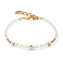 COEUR DE LION armband 4312-30-1416 Shimmering Princess Pearls gold-white