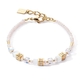 COEUR DE LION armband 4565-30-1416 Mini Cubes gold white