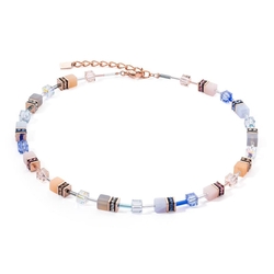 COEUR DE LION collier 4905-10-0738 GeoCUBE Iconic Precious beige blue