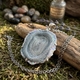 Starborn Creations zilveren hanger met kleine woestijn agaatgeode