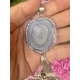 Starborn Creations zilveren hanger met kleine woestijn agaatgeode
