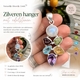 Zilveren hanger regenboog maansteen, peridot, amethist, granaat en citrien