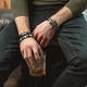 COEUR DE LION stalen armband onyx, lava 0927-30-1300