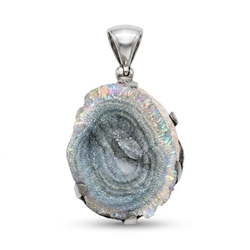 Starborn zilveren hanger chalcedoon Drusy