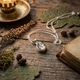 Zilveren hanger met herkimer diamant