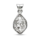Zilveren hanger met herkimer diamant