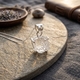 Zilveren hanger met herkimer diamant