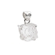Zilveren hanger met herkimer diamant