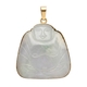 18krt gouden hanger jade met lachende boeddha