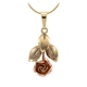 14 karaat gouden hanger roos TeKa