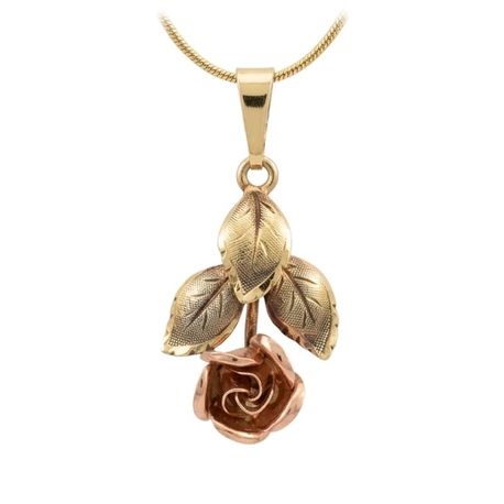 14 karaat gouden hanger roos TeKa
