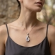 Zilveren hanger met agaatgeode