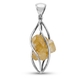 Zilveren hanger met geel granaatkristal nethanger Starborn Creations