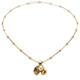 Vintage Lapponia geelgouden collier met parel Tundra Flower Bjorn Weckstrom