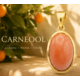 Zilver vergulde hanger met carneool cabochon