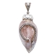 Starborn Creations zilveren hanger schelp fossiel met wit topaas