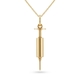 Vintage 18krt gouden hanger injectiespuit, doktersspuit, injectie