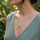 Zilveren hanger peridot topaas streep agaat 