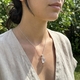 Zilveren hanger met Herkimer diamond