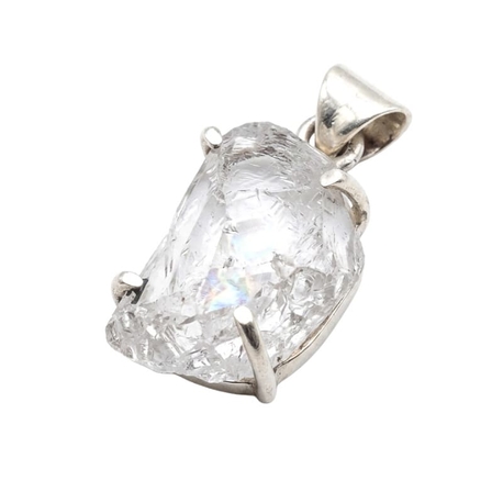 Zilveren hanger met Herkimer diamond