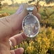 Zilveren hanger met lodoliet tuintje of garden kwarts