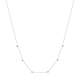 Zilveren collier met hartjes