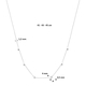 Zilveren collier met hartjes
