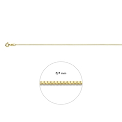 14krt gouden venetiaans collier 0,7 mm