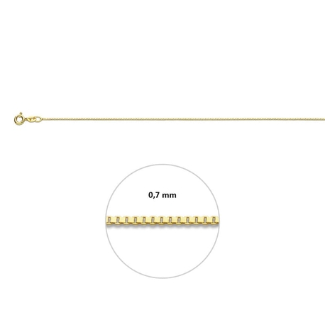 14krt gouden venetiaans collier 0,7 mm