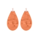 Heide Heinzendorff pastel oranje aanhangers E43