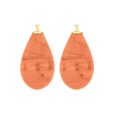 Heide Heinzendorff pastel oranje aanhangers E43