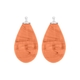 Heide Heinzendorff pastel oranje aanhangers E43