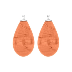 Heide Heinzendorff pastel oranje aanhangers E43
