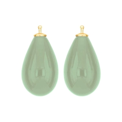 Heide Heinzendorff mint groene druppelaanhangers E43