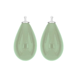 Heide Heinzendorff mint groene druppelaanhangers E43