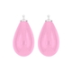 Heide Heinzendorff roze druppelaanhangers E43 zilver stokje
