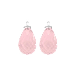 Heide Heinzendorff zacht roze druppelaanhangers E53