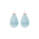 Heide Heinzendorff facet geslepen druppel aanhangers baby blauw E53