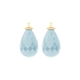 Heide Heinzendorff facet geslepen druppel aanhangers baby blauw E53