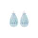 Heide Heinzendorff facet geslepen druppel aanhangers baby blauw E53