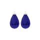 Heide Heinzendorff druppel aanhangers hard blauw E53 zilveren stokje