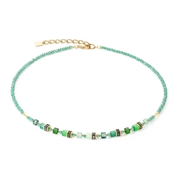 Coeur de Lion colier 4565-10-0500 Mini Cubes groen